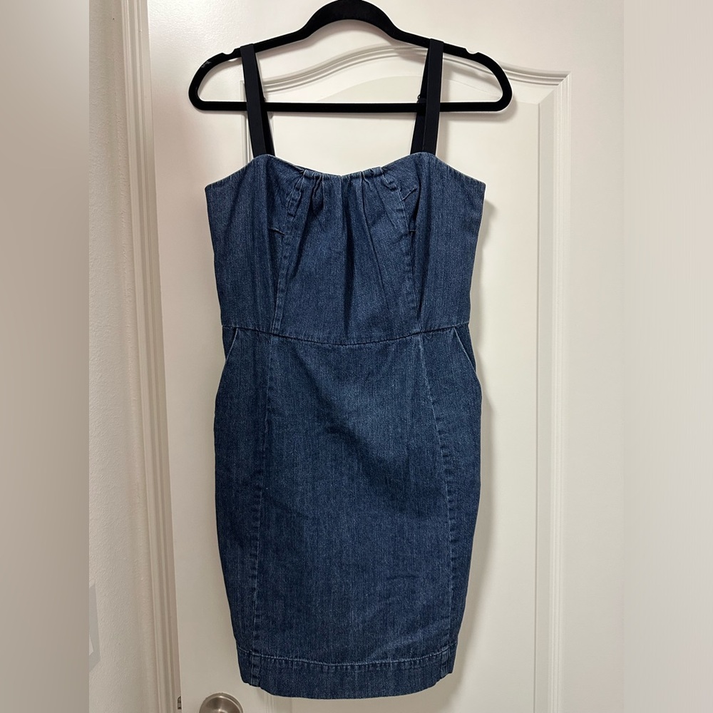 DKNY JEANS size small denim jean dress with pockets